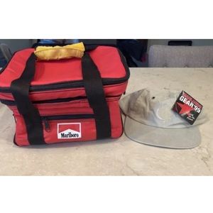 MARLBORO GEAR 99 Vintage Beige Strapback Hat & Bag